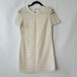 NEW Tory Burch Crochet Ivory Natural Cotton Dress